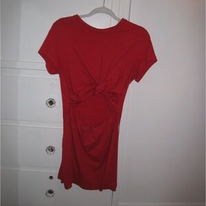 Urban outfitters dark orange mini tshirt dress size large